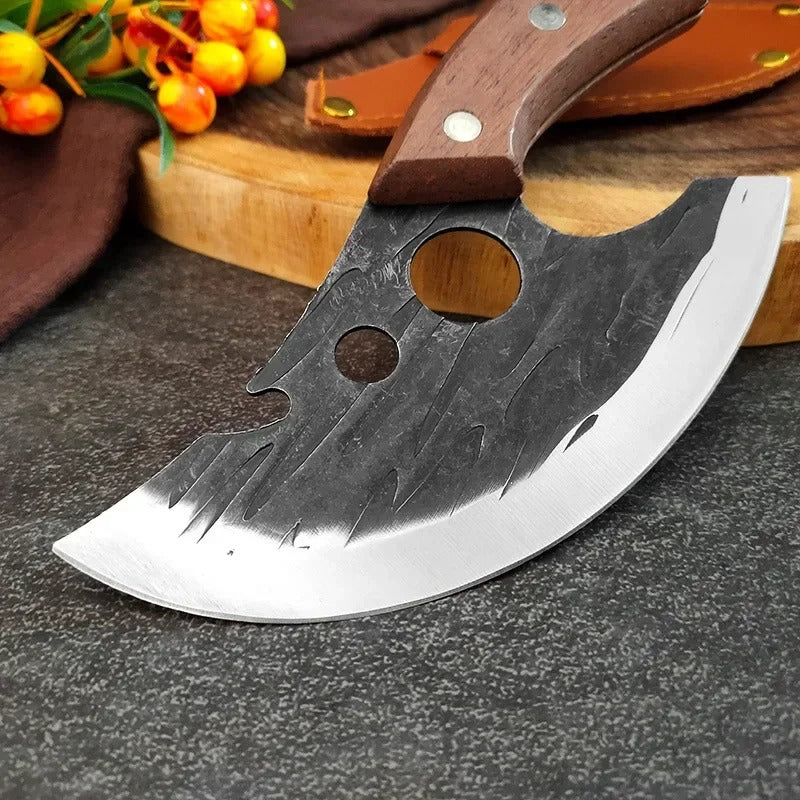 VipoKitchen Handmade Forged Meat Cutting Knife, Professional Butchering Knife